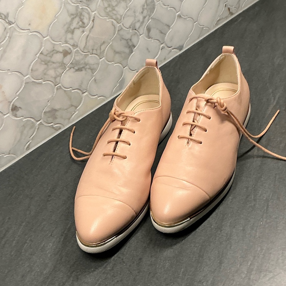 Cole Haan Women's Pink Leather Flats